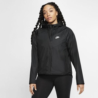 Jachete Nike Sportswear Windrunner Dama Negrii Albi | BGFQ-52098